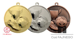 Medal odlewany CF047 złoty/srebrny/brązowy + naklejka