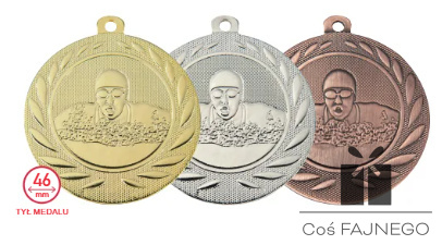 Medal odlewany CF5000H złoty/srebrny/brązowy + naklejka
