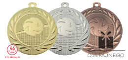 Medal odlewany CF5000N złoty/srebrny/brązowy + naklejka