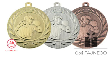 Medal odlewany CF5000P złoty/srebrny/brązowy + naklejka