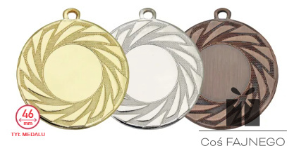 Medal odlewany CF5008 złoty/srebrny/brązowy + naklejka