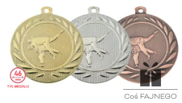 Medal odlewany CF5000I złoty/srebrny/brązowy + naklejka
