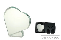 Statuetka szklana serce CF037 + etui + grawer