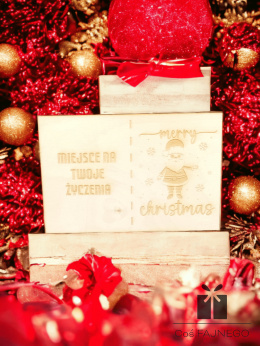Tabliczka drewniana świąteczna - własne życzenia V
