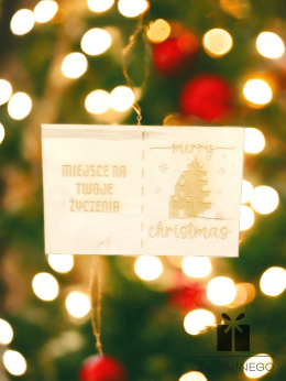 Tabliczka drewniana świąteczna - własne życzenia X