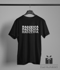 T-Shirt Radzevia napis + logo czarny