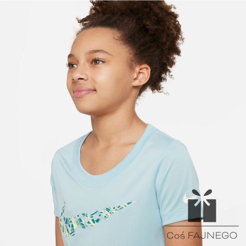 Koszulka Nike Dri-Fit girls DZ3583 442, Rozmiar: XL (158-170)