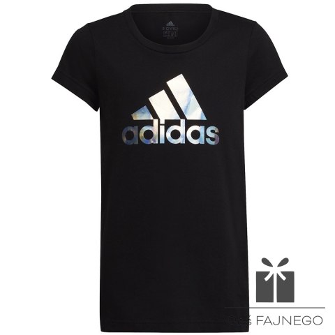 Koszulka adidas Dance Metallic Print Tee Jr girls HD4407, Rozmiar: 140 cm