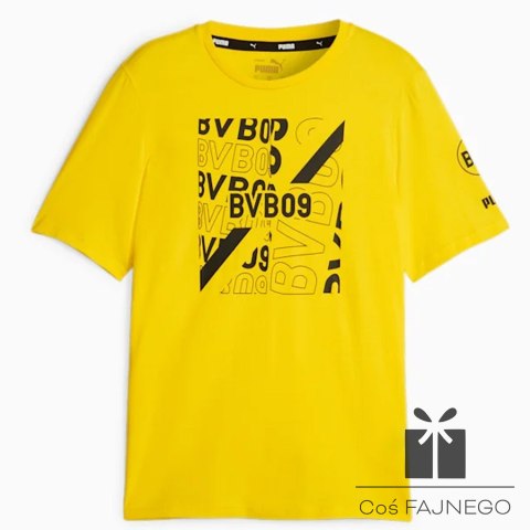 Koszulka Puma Borussia Dortmund FtbCore Graphic Tee 771857-01, Rozmiar: M