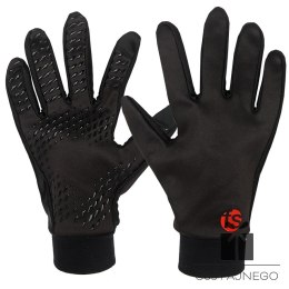 Rękawiczki piłkarskie FS czarne, Rozmiar: L/XL