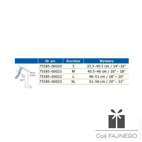 Orteza stawu kolanowego z odsłoniętą rzepką, Rozmiar: XL