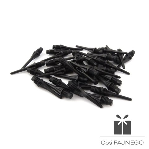 Groty plastikowe Bull's 1000 szt cienki gwint czarne, 0