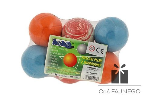 Piłka Funny 63-6 sztuk, 0