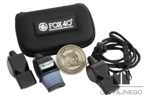 Zestaw Fox 40 sędziowski 3 gwizdki+etui, Rozmiar: 110