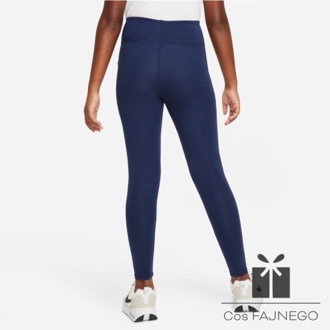 Legginsy Nike Sportswear Trend HW Lggng Prnt girls FD0889 410, Rozmiar: XL (158-170cm)