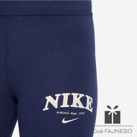 Legginsy Nike Sportswear Trend HW Lggng Prnt girls FD0889 410, Rozmiar: M (137-147cm)