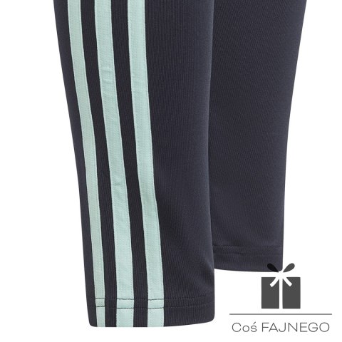 Legginsy adidas TR-ES 3 Stripes TIG girls Jr IJ9576, Rozmiar: 140 cm