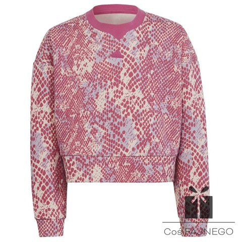 Bluza adidas FI Allover Print SWT Jr HR5828, Rozmiar: 170 cm