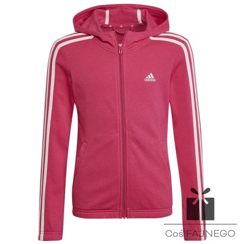 Bluza adidas Girls Essentials 3S Full-zip Hoodie HM8753, Rozmiar: 164 cm