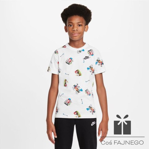 Koszulka Nike Sportswear Tee AOP DQ3856 100, Rozmiar: S (128-137)