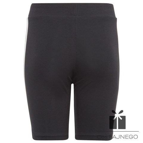 Legginsy adidas Essentials 3 Stripes Cotton Biike Tights girls Jr IC3628, Rozmiar: 140 cm