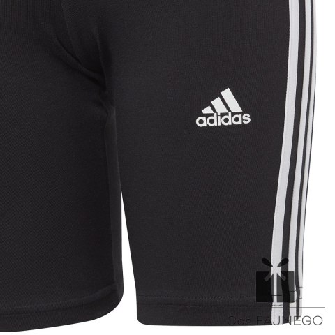Legginsy adidas Essentials 3 Stripes Cotton Biike Tights girls Jr IC3628, Rozmiar: 140 cm