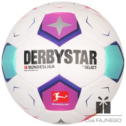 Piłka DerbyStar Bundesliga 2023 Brillant Replica biała, Rozmiar: 4