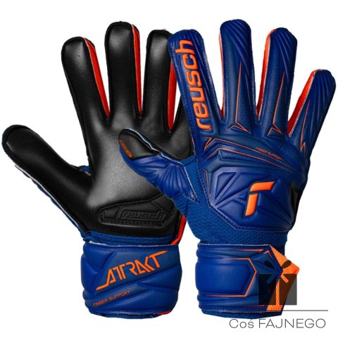 Rękawice Reusch Attrakt Infinity Finger Support Junior 56 72 710 4127