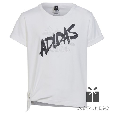 Koszulka adidas Dance Knotted Tee girls Jr HR5818