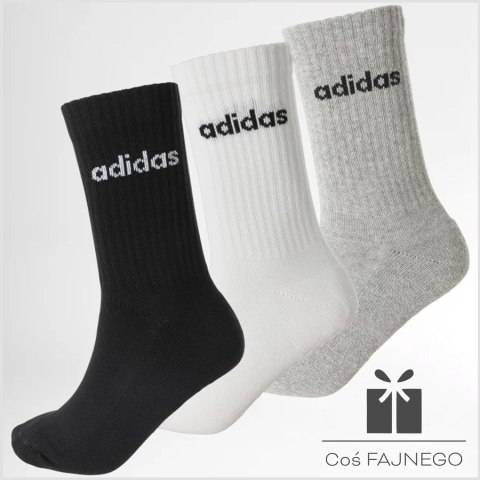 Skarpety adidas Cushioned Linear Crew 3P IC1302