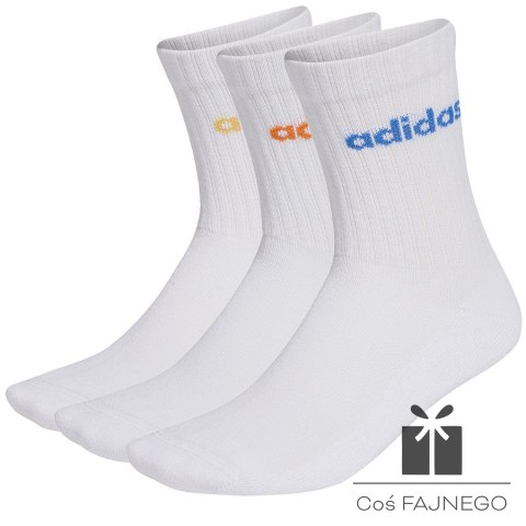 Skarpety adidas Linear Crew Socs Cushioned 3pary KD1717