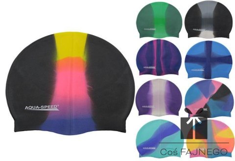 Czepek Aqua-Speed silikon Bunt multi