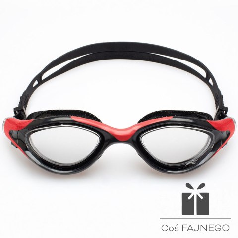 Okulary pływackie Aqua Speed Aquilo czarno-czerwone 62649-31