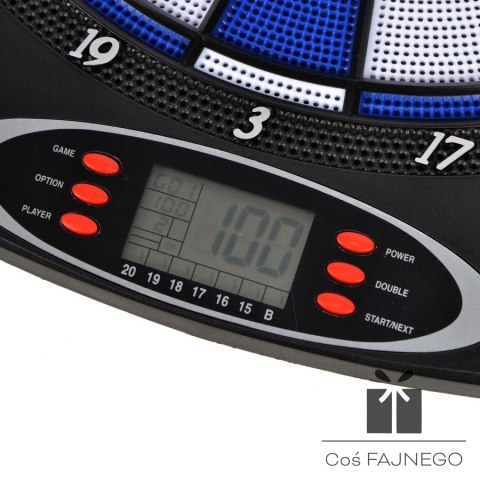 Tarcza Dart elektroniczna Enero 43 cm niebieska
