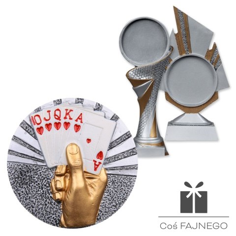 Emblemat płaskorzeźba karty 70mm FG060