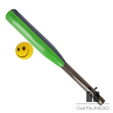 Kij baseball piankowy z piłką