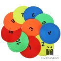 Pole do zabaw z numerami-krążek 15cm-10szt