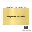 Tabliczka na podkład bardzo duża