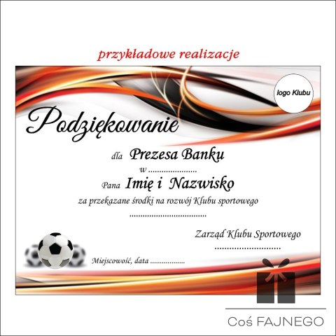 Tabliczka na podkład bardzo duża