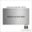 Tabliczka na podkład duża