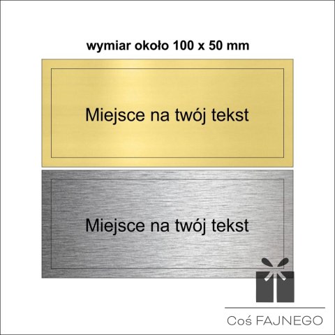 Tabliczka na puchar-statuetkę duża