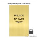 Tabliczka na szkło mała