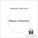 Tabliczka z grawerem - emblemat 25 mm na medal