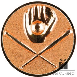 Emblemat samoprzylepny / Baseball / Brązowy / 25 mm