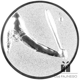 Emblemat samoprzylepny / Baseball / Srebrny / 25 mm