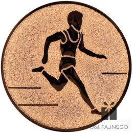 Emblemat samoprzylepny / Bieganie / Brązowy / 25 mm
