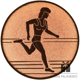 Emblemat samoprzylepny / Bieganie / Brązowy / 25 mm
