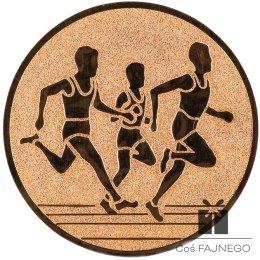 Emblemat samoprzylepny / Bieganie / Brązowy / 50 mm