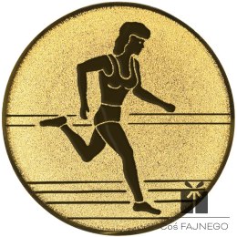 Emblemat samoprzylepny / Bieganie / Złoty / 25 mm