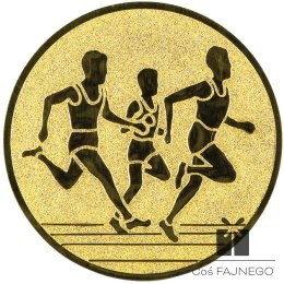 Emblemat samoprzylepny / Bieganie / Złoty / 25 mm